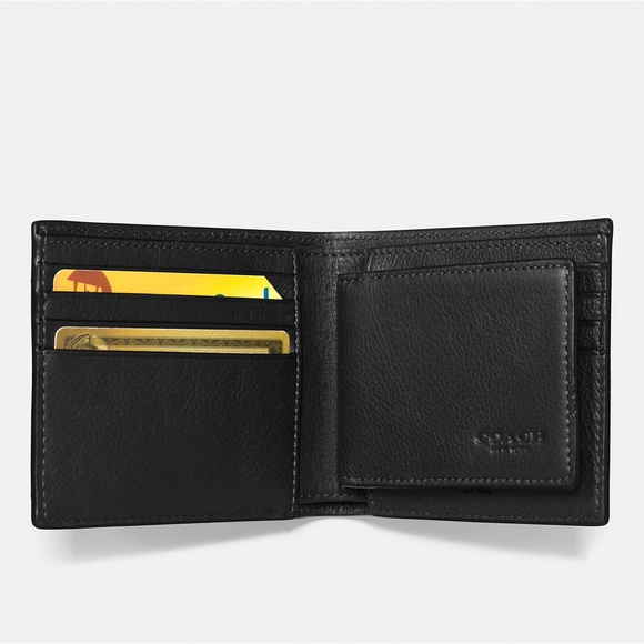 NWT Coach Men's 3 in 1 Leather Wallet - Picture 2 of 6